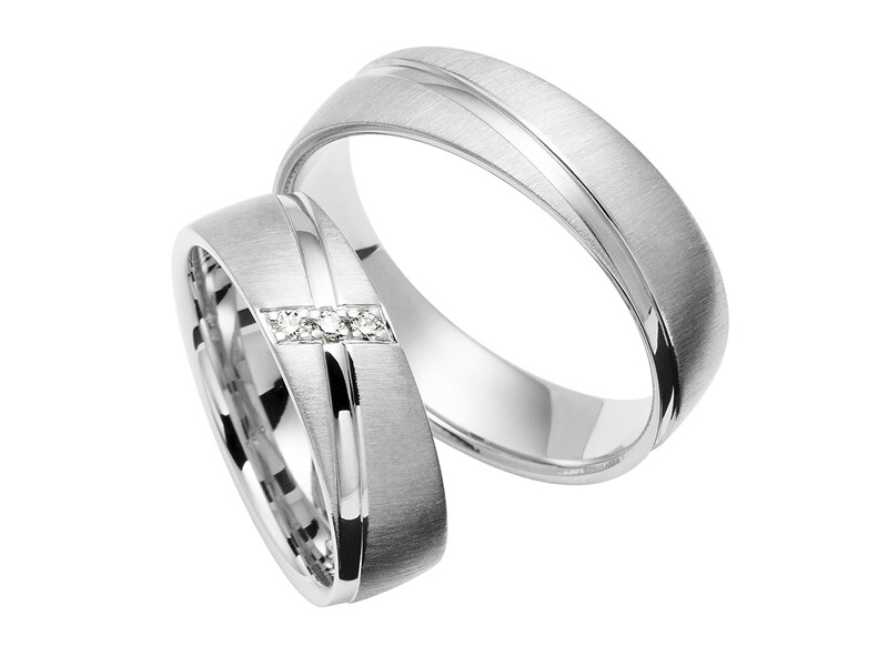 EHERINGSET PALLADIUM Weißgold RINGE 585/000 GOLDSCHMIEDE JUWELIER EDER FELDBACH