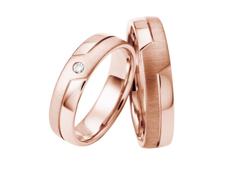 EHERING SET ROTGOLD RINGE 585 /000