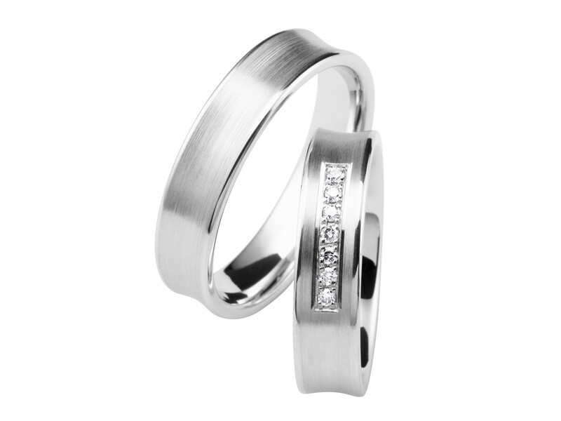 Eheringe Set Weißgold Trauringe Ringe