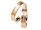 Eheringe Set Mittelgold Roségold Trauringe Ringe