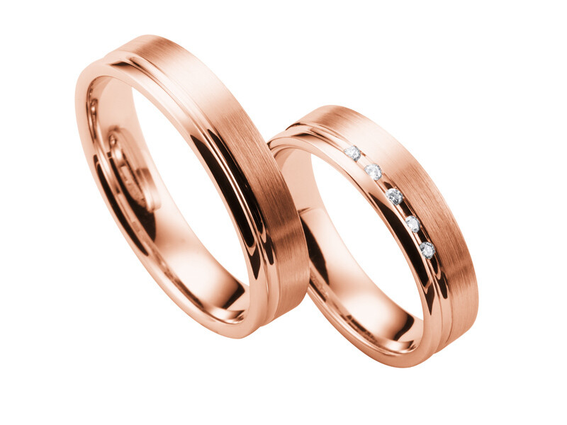 Eheringe Set Rotgold Trauringe Ringe