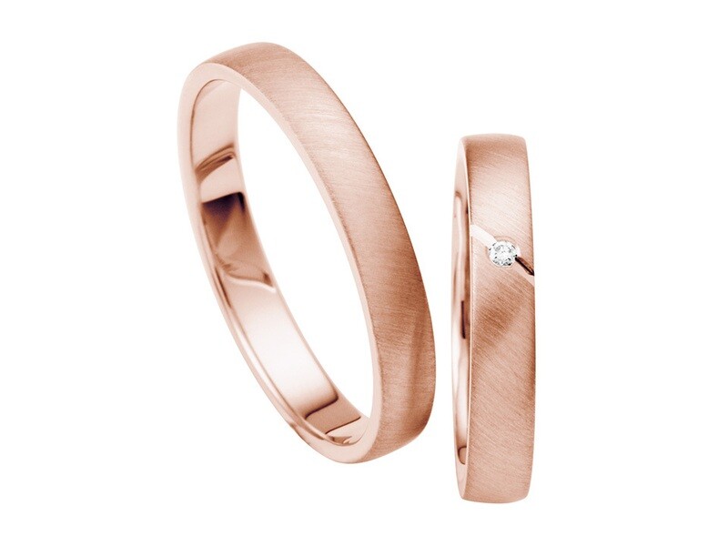 Eheringe Set Rotgold Trauringe Ringe