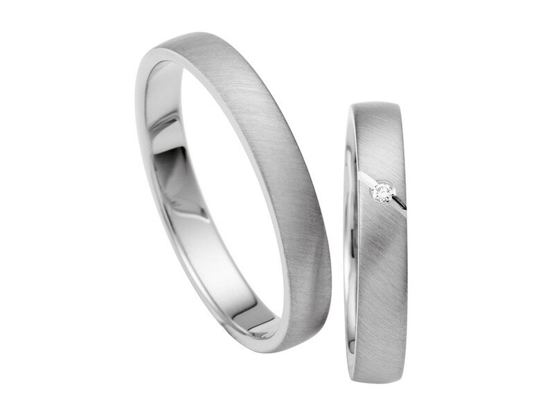 Eheringe Set Weißgold Trauringe Ringe