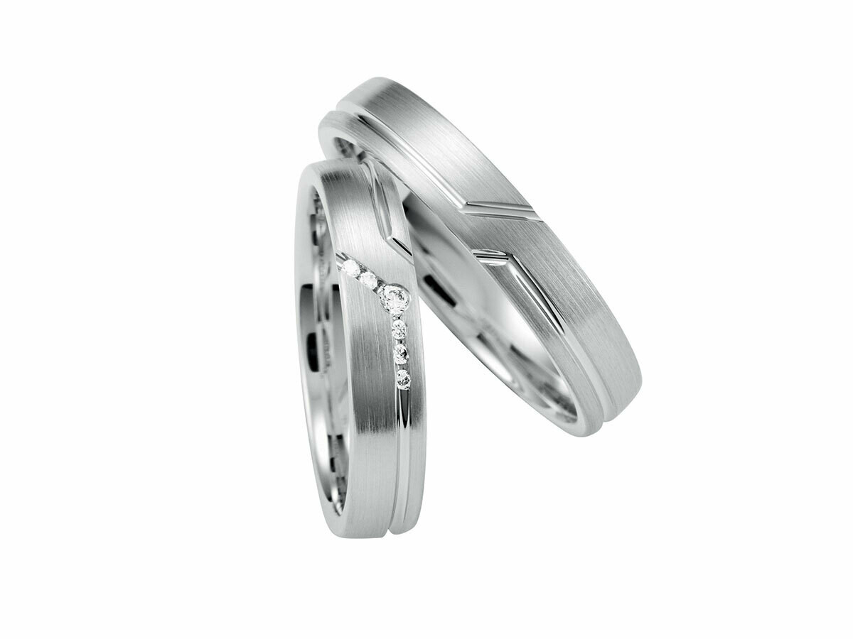 Eheringe Set Weißgold Trauringe Ringe