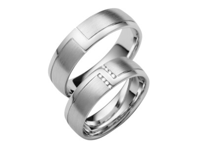 Eheringe Set Weißgold Trauringe Ringe