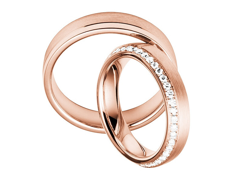 Eheringe Set Rotgold Trauringe Ringe