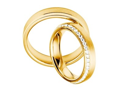 Eheringe Set Gelbgold Trauringe Ringe