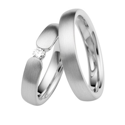 Eheringe Set Weißgold Trauringe Ringe