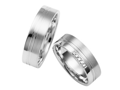 Eheringe Set Weißgold Trauringe Ringe