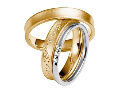 Eheringe Set Mittelgold Trauringe Ringe
