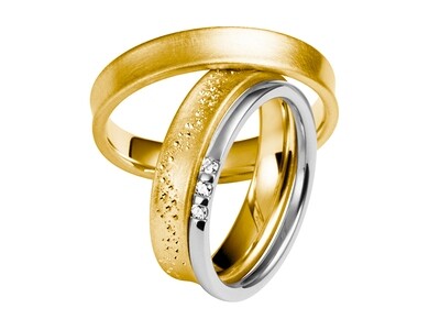 Eheringe Set Gelbgold Trauringe Ringe
