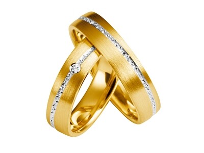Eheringe Set Weißgold Gelbgold Trauringe Ringe