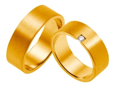 Eheringe Set Gelbgold Trauringe Ringe