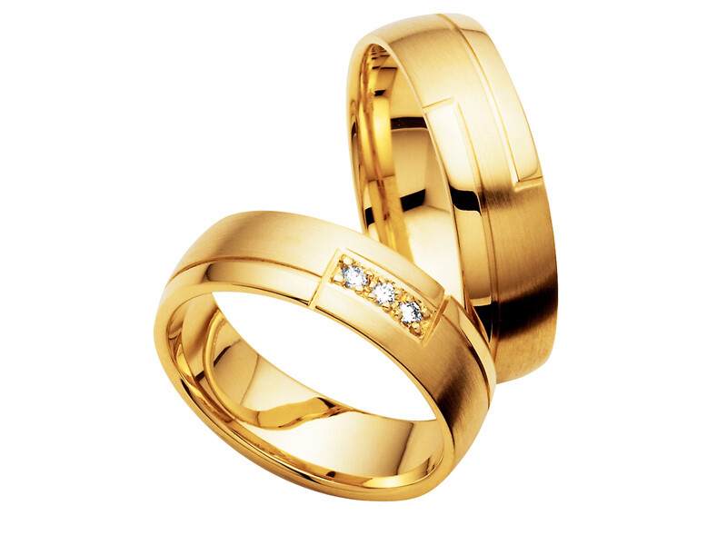 Eheringe Set Gelbgold Trauringe Ringe