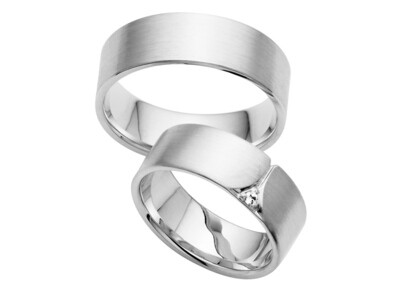 Eheringe Set Weißgold Trauringe Ringe