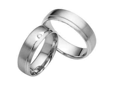 Eheringe Set Weißgold Trauringe Ringe
