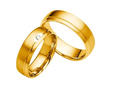 Eheringe Set Gelbgold Trauringe Ringe