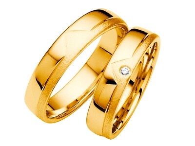 Eheringe Set Gelbgold Trauringe Ringe