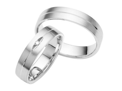 Eheringe Set Weißgold Trauringe Ringe