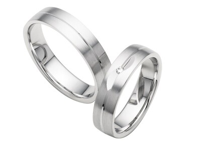 Eheringe Set Weißgold Trauringe Ringe