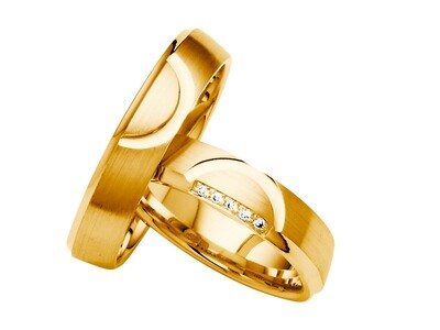 Eheringe Set Gelbgold Trauringe Ringe