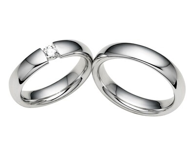 Eheringe Set Weißgold Trauringe Ringe