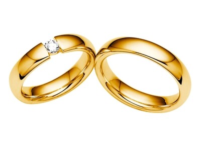 Eheringe Set Gelbgold Trauringe Ringe