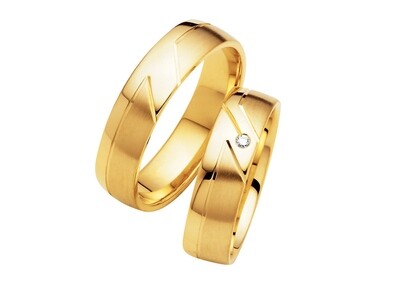 Eheringe Set Gelbgold Trauringe Ringe