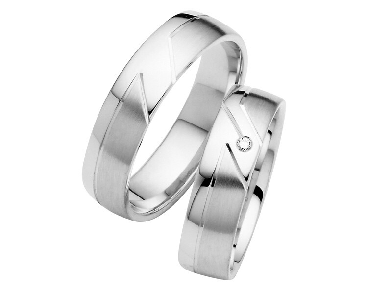 Eheringe Set Weißgold Trauringe Ringe