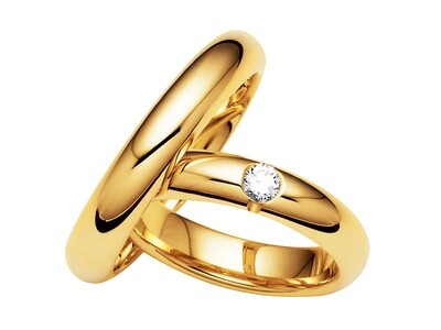 Eheringe Set Gelbgold Trauringe Ringe