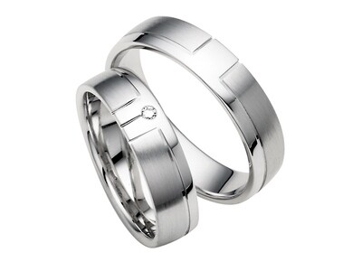 Eheringe Set Weißgold Trauringe Ringe