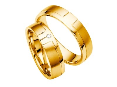 Eheringe Set Gelbgold Trauringe Ringe