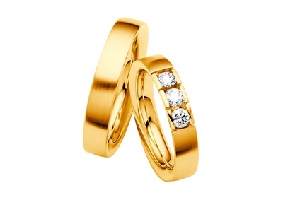 Eheringe Set Gelbgold Trauringe Ringe