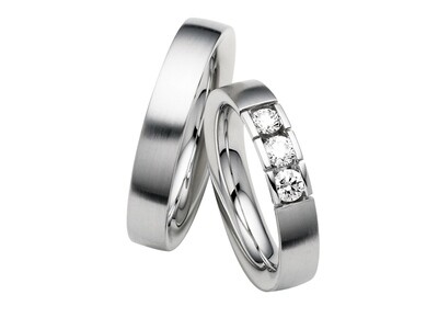 Eheringe Set Weißgold Trauringe Ringe