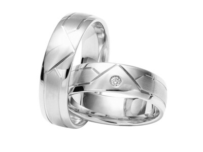 Eheringe Set Weißgold Trauringe Ringe
