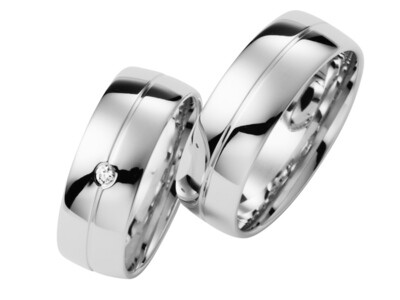 Eheringe Set Weißgold Trauringe Ringe