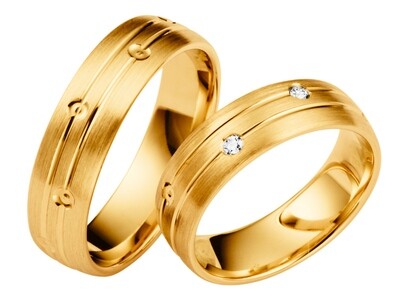 Eheringe Set Gelbgold Trauringe Ringe