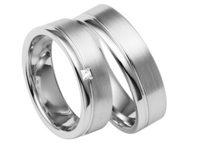 Eheringe Set Weißgold Trauringe Ringe