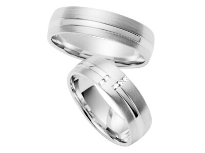 Eheringe Set Weißgold Trauringe Ringe