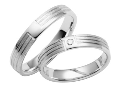 Eheringe Set Weißgold Trauringe Ringe