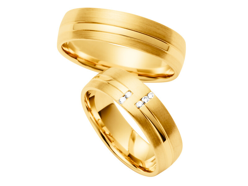 Eheringe Set Gelbgold Trauringe Ringe