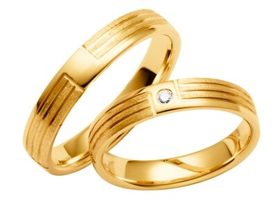 Eheringe Set Gelbgold Trauringe Ringe