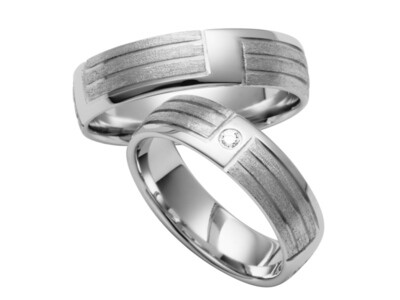 Eheringe Set Weißgold Trauringe Ringe