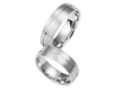Eheringe Set Weißgold Trauringe Ringe