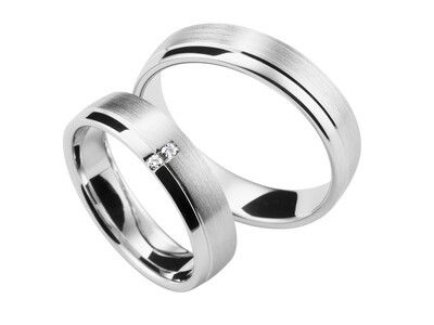 Eheringe Set Weißgold Trauringe Ringe