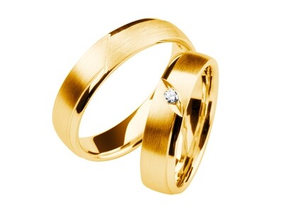 Eheringe Set Gelbgold Trauringe Ringe