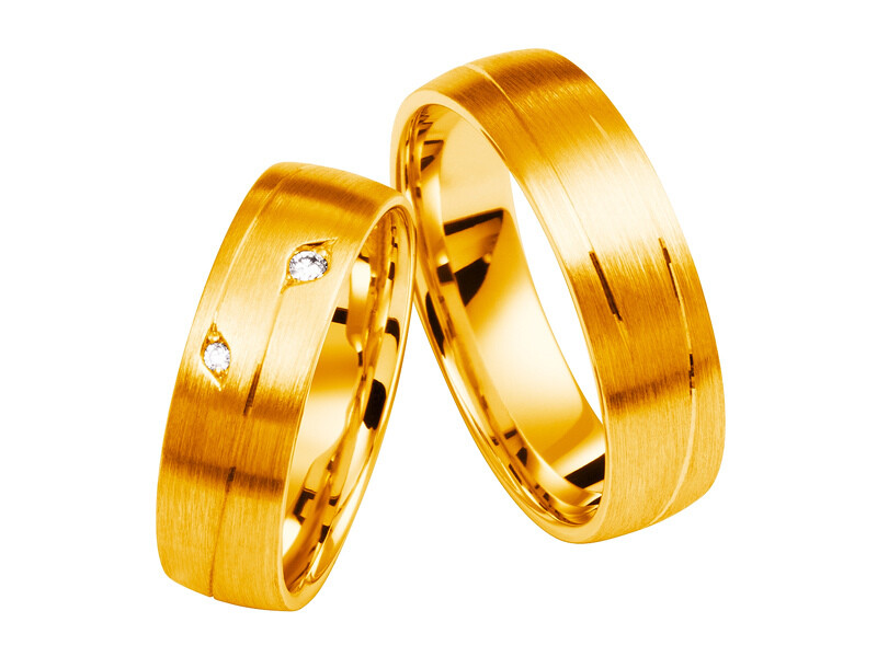 Eheringe Set Gelbgold Trauringe Ringe