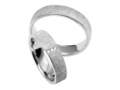 Eheringe Set Weißgold Trauringe Ringe