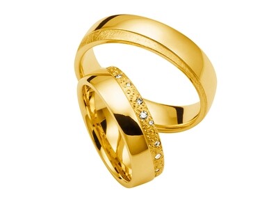Eheringe Set Gelbgold Trauringe Ringe