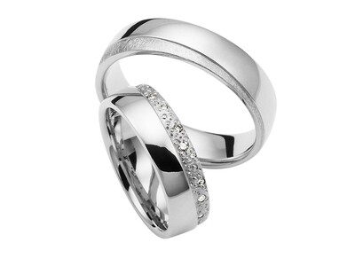 Eheringe Set Weißgold Trauringe Ringe